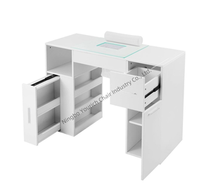 <span class=keywords><strong>Table</strong></span> de <span class=keywords><strong>manucure</strong></span> <span class=keywords><strong>professionnelle</strong></span> avec collecteur de poussière intégré, <span class=keywords><strong>table</strong></span> de <span class=keywords><strong>manucure</strong></span> multi-rangements avec repose-poignet pour salon de beauté - Product Image 2