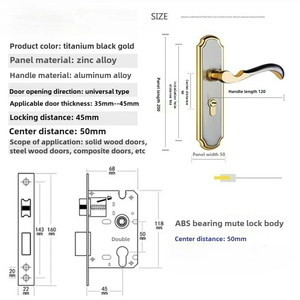 โรงแรมสไตล์โมเดิร์นมินิมอล ใช้ระบบล็อคประตูภายใน ผลิตจากโลหะผสมสังกะสี โครงสร้างไม้เนื้อแข็ง ดีไซน์ใช้งานได้ทั้งสองด้าน ติดตั้งง่าย เหมาะสำหรับห้องนอน - Product Image 5