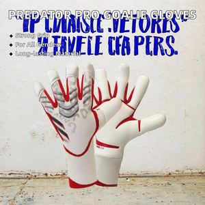 Gants de gardien de but professionnels Predator Pro 3.55mm URG 2.0 en latex hybride, super adhérents pour les jeunes et les adultes, pour une utilisation en extérieur et en salle de sport - Product Image 3