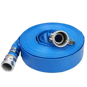 2 inch 3 inch 4 inch PVC nằm phẳng ống thủy lợi nước linh hoạt Giao hàng Hose tưới tiêu nông nghiệp PVC nằm phẳng Hose