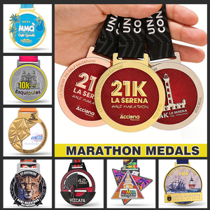 Medallas Profesionales Personalizadas para Maratón, Premios de Aleación de Zinc con Impresión UV y Esmalte 3D, Bombon Filipinas 24K, Premios para Finalistas de Eventos - Product Image 2