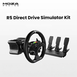 Volante de Carreras MOZA R5 Flagship con Base de Accionamiento Directo, Pedales y Soporte para Forza Horizon 5 y <span class=keywords><strong>ETS2</strong></span> - Product Image 1