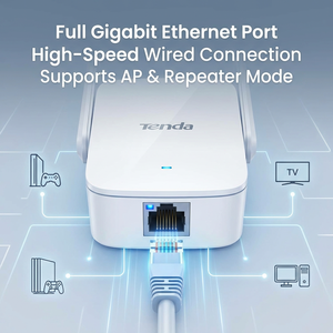 Tenda A23 AX1500 Ripetitore WiFi 6, Amplificatore di Segnale Dual Band, Ripetitore WiFi Mesh con Porta Gigabit e 2 Antenne Esterne - Product Image 3