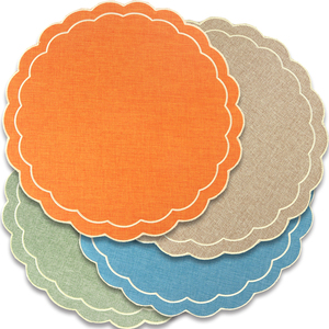 Elegante Tovaglietta in Tessuto con Ricamo Floreale Tinta Unita, Decorazione da Tavola, Sottopiatti per Hotel <span class=keywords><strong>e</strong></span> Matrimoni - Product Image 5