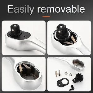 Set Kunci Soket Ratchet Baja Torsi Tinggi 1/43/8,1/2 Inci dengan Gagang Ekstensibel, 72 Gigi, Lepas Cepat, dan Dapat Dibalik - Product Image 6