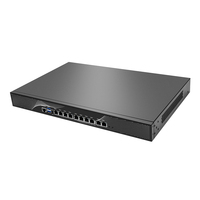 Routeur pare-feu MikroTik Pfsense 1U pour montage en rack, Intel Celeron 4417U double cœur, 10 ports LAN 2.5GbE RJ45, VPN, sécurité réseau, RouterOS 7