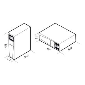 BTC SDU 96V BB M1 Riello UPS - หมายเลขชิ้นส่วน: RIEKSDU096PM100NPA - Product Image 1