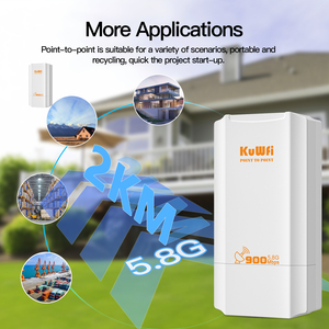 Kuwfi 5.8GHz Wifi cầu 1-2km dài khoảng cách ngoài trời CPE 900Mbps không dây điểm truy cập không dây cầu không dây đến điểm - Product Image 3