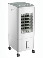 Ventilateur de refroidissement d'air oscillant électrique portable en plastique intelligent à faible bruit pour l'intérieur, 6 L, pour la maison, le bureau, l'hôtel, avec télécommande