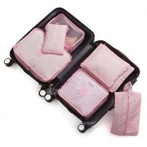 Ensemble de sacs de voyage 7 pièces, vente chaude 2025, cubes de rangement de différentes tailles, organisateurs de bagages de voyage en ripstop - Product Image 4