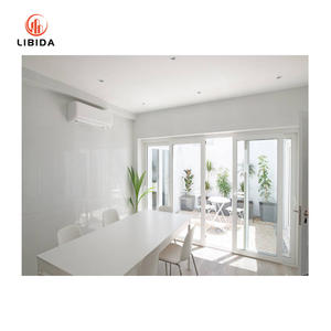 Véranda en aluminium personnalisée porte coulissante double verre trempé fenêtres et portes avec rail porte coulissante à vendre - Product Image 1