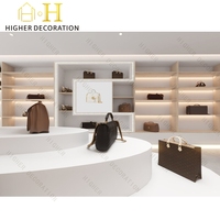 Vitrine haut de gamme pour sacs à main, présentoir de sacs, mobilier de vente au détail pour aménagement de magasin de chaussures