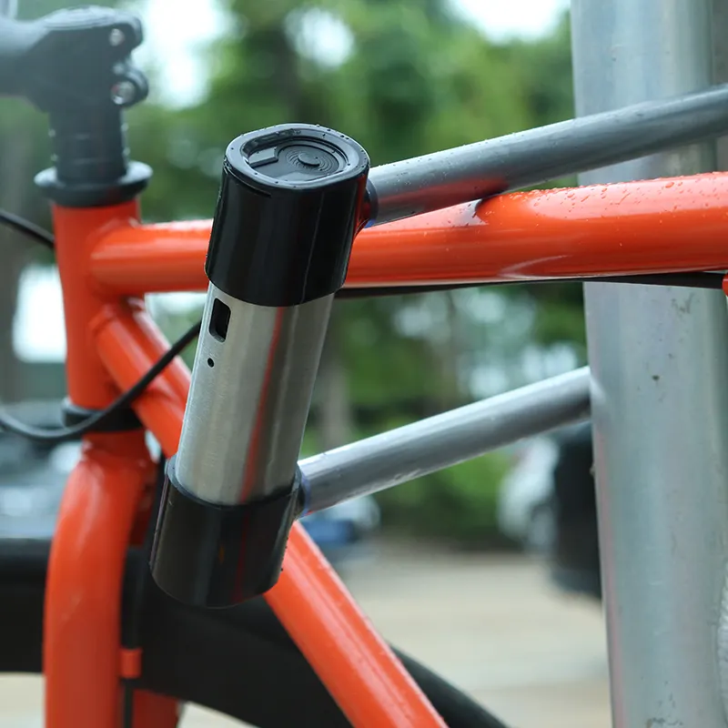 Puede registrar la hora y la ubicación del estacionamiento Guangdong Zovii Smart U Huella digital Candado para bicicleta