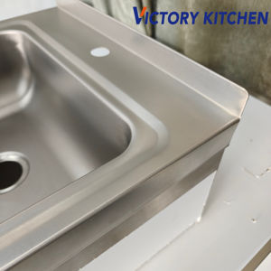 Fregadero de pared de acero inoxidable VICTORY KITCHEN, equipo de catering para lavabo montado en la pared inoxidable para otros hoteles y restaurantes en Tailandia - Product Image 2