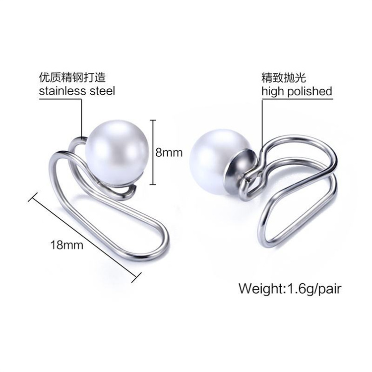 pearl ear clip