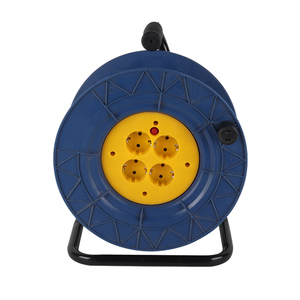 Nhà máy trực tiếp 4 ổ cắm tay bàn xoay di động mở rộng 15m-50m dây nhựa trống Hướng dẫn sử dụng cáp Reel - Product Image 2