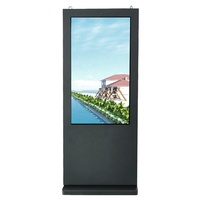 55 65 75 pouces étanche LCD affichage publicitaire fonction tactile 2500-5000Nits affichage numérique extérieur Totem écran de support de sol
