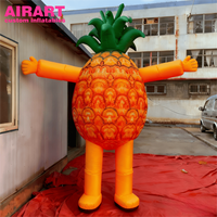 Costume de mascotte d'ananas de dessin animé pour l'Expo des fruits, Costume d'ananas personnalisé, Costumes de mascotte d'ananas