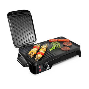 Aifa Gril réversible <span class=keywords><strong>2</strong></span> en 1 et plaque chauffante thermostat réglable avec couvercle en verre amovible - Product Image 6