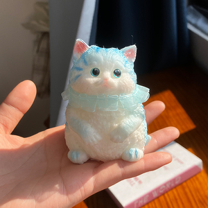 ของเล่นบีบรูปแมวน่ารัก วัสดุพลาสติก ของเล่นคลายเครียดสำหรับเด็ก เล่นสนุก - Product Image 4