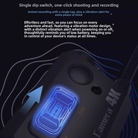 Caméra de casque RunCam 4K, enregistreur monté sur la tête, longue durée de vie de la batterie, Wi-Fi intégré, angle de l'objectif 90°