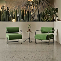 Chaise de salle à manger moderne en velours avec structure en acier durable pour hôtel, salon et usage extérieur