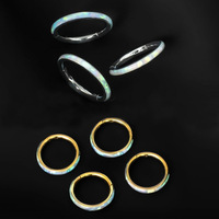 Cincin Hidung Opal Baja Tahan Karat Kustom, Anting-anting Model Bezel Trendy, Cincin Bibir, Anting-anting Tulang Telinga, Produk Piercing