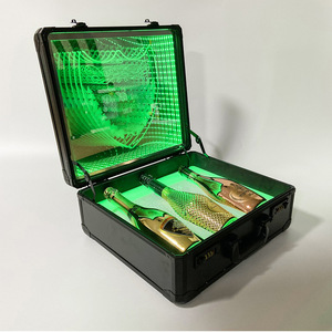 ชั้นวางโชว์ไวน์แชมเปญทรงสี่เหลี่ยมพร้อมไฟ LED สำหรับบาร์และคาราโอเกะ - Product Image 1