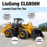Chargeuse sur pneus Liugong 856H modèle 2025, 5 tonnes, capacité de la benne 3,8 m³, moteur Cummins 168 kW, occasion