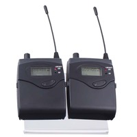 Système de monitoring intra-auriculaire sans fil professionnel UHF M-2050 à deux canaux, 6 émetteurs de poche pour scène