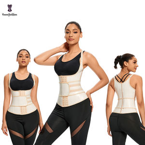 Faja Reductora de Cintura de Látex con 25 Varillas de Acero, Control Firme, Tallas Grandes, con Cinturón de Tirantes y Ganchos Fuertes, Moldeadora de Cuerpo para Mujer, Venta al por Mayor - Product Image 4