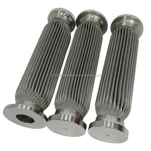 Filtro de fusión Elemento de filtro de vela Filtro de fusión plisado Acero inoxidable 304 316 Cartucho de filtro de fusión Filtro Ss - Product Image 4