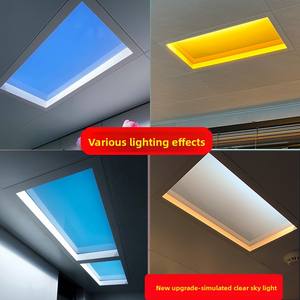 Lámpara de <span class=keywords><strong>Techo</strong></span> LED Skylight, Hierro+Aluminio, Moderna, Simulación de Luz Solar Inteligente, Control Tuya, IP66, Ahorro de Energía, Residencial y Comercial - Product Image 4