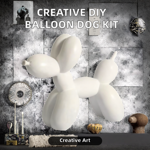 Sáng Tạo 17/25/30Cm DIY Handmade Sơn Chất Lỏng Phôi Trang Trí Nhựa Bong Bóng Con Chó Thủ Công Cho Kinh Doanh Quà Tặng Nghệ Thuật Bóng Con Chó Động Vật - Product Image 2