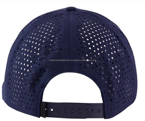 Casquette de baseball unisexe bleu marine à 6 panneaux avec motif d'arbre circulaire peint à la main, ajustée, en maille respirante, pour l'été, style décontracté - Product Image 5
