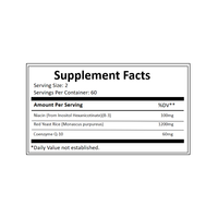 Extrait de riz rouge fermenté de qualité supérieure 300 mg |    Soutien |   Capsules de levure de riz rouge certifiées GMP, marque privée, soutien pour la santé cardiaque