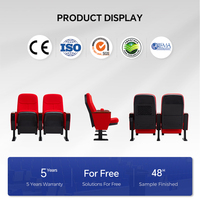 Chaise pliante pour auditorium de théâtre commercial avec design ergonomique, siège en mousse durable, pieds en acier - Pour les espaces gouvernementaux et publics
