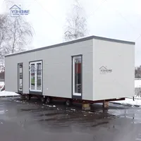 Amerikaanse High End 35m2 Camping Mobiele Huis Op Wielen Vervaardigd 3 Slaapkamer Prefab Huizen Meubels Prefab Winter Cabine