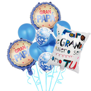 Ballons en aluminium de 18 pouces en forme de cœur/rond, espagnol et anglais, pour la fête des Mères, les anniversaires et les décorations de festivals - Vente en gros - Product Image 6