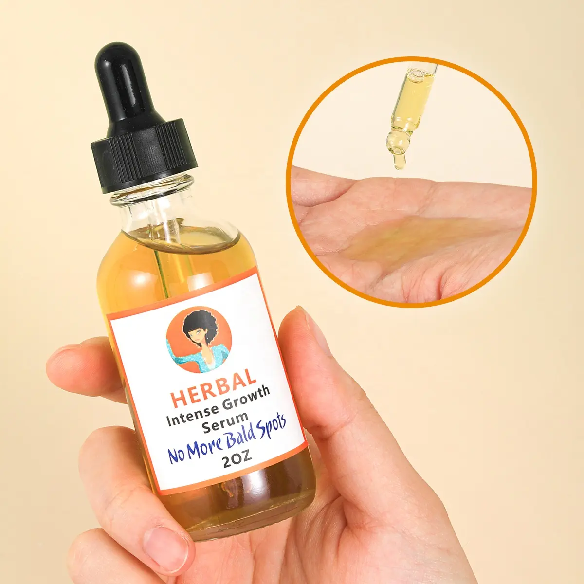 Wholesale 100% Natural Formula Hair Regrowth Serum Private Label Nourishing Scalp Hair Care Loss Treatment Hair Growth Oil Serum