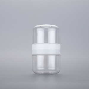 Botella de plástico de doble cara para almacenamiento de dulces transparente creativa, botella de plástico para aperitivos, granos y semillas, lata de plástico para alimentos de té de flores, PET - Product Image 2