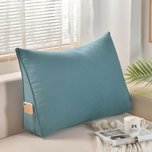 Cojín Triangular de Soporte Lumbar SUREWALHOME, Cojín Tejido para Cama, Sofá, Sillón con Espacio para la Cabecera, para Uso en Hoteles y Enfermería - Product Image 4