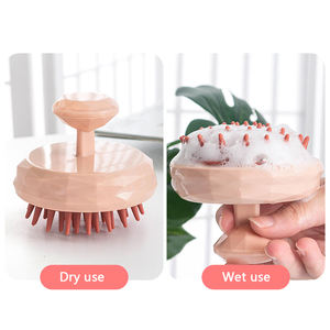 Ducha de silicona suave para el cuero cabelludo, cepillo de pelo de autolimpieza, con <span class=keywords><strong>Logo</strong></span> personalizado - Product Image 4