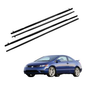 Nouvelle garniture de fenêtre, joint d'étanchéité, ceinture de remplacement pour berline 2006-2011 (noir et chrome, imperméable) - Product Image 1