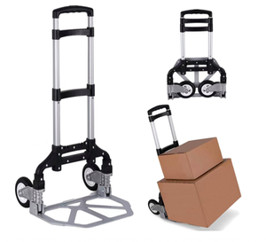 Chariot à bagages en aluminium Chariot à main utilitaire avec roues Chariots à main pliables légers Chariot à main portable pliable - Product Image 1