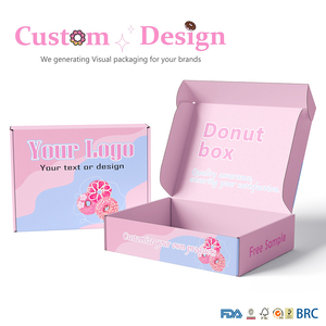 Độc đáo Donut hộp cho 12 bánh rán/chục biểu tượng tùy chỉnh bánh bao bì giấy thực phẩm - Product Image 4