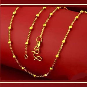 Colliers de bijoux de mode en gros collier plaqué or fin breloques collier de chaîne en laiton - Product Image 5