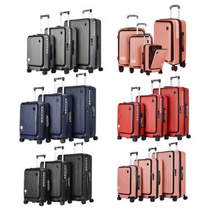 Ensemble de 3 Bagages de Voyage Légers en ABS avec <span class=keywords><strong>Compartiment</strong></span> Avant pour Ordinateur Portable pour un Espace de Rangement Maximal en Stock - Product Image 6