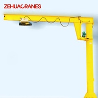 Grue à flèche sur colonne ZEHUA BZD 0,25T-5T, palan à flèche monté sur colonne, CE ISO, à commande électrique, pour atelier, petites pièces