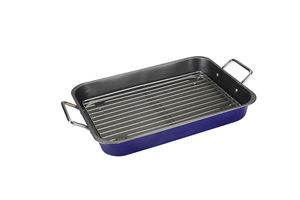 Plat à rôtir rectangulaire personnalisé avec grille en acier au carbone, grande capacité, compatible four, antiadhésif, pour la cuisine et le barbecue - Product Image 4